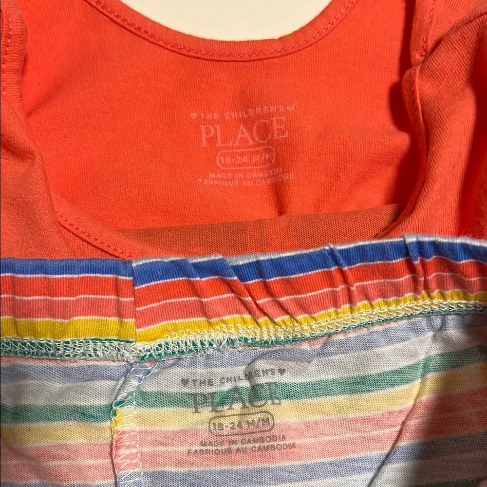 The Children's Place Orange Multi-color Popsicle Design Matching Set 18-24 M - Picture 6 of 7